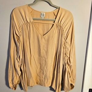 Worthing V-Neck Cutout Blouse NWT